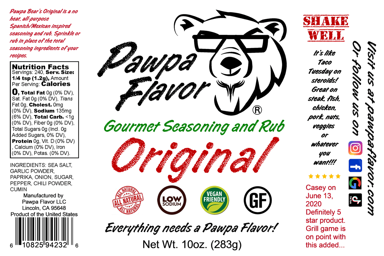 Pawpa Flavor LLC Seasonings and Rubs Pawpa Flavor Original