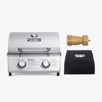 Thumbnail for 13742 | Stainless Tabletop Propane Gas Grill