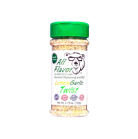 Thumbnail for Shaker of Pawpa Flavor All Flavor Lemon Garlic Twist seasoning on a white background. No salt or sugar added.