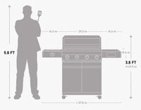Thumbnail for Eminence 405 | Chic Clearview® Smart Stainless Gas Grill