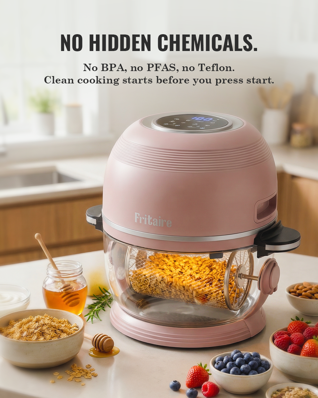 Classic Self-Cleaning Air Fryer™ & Non-Toxic Air Fryer™ - Cherry