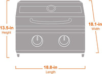 Thumbnail for G22 | Stainless Tabletop Propane Gas Grill
