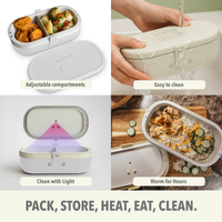 Thumbnail for Self-Heating Lunch Box With USB-C Cord and UV LIGHT SANITIZER