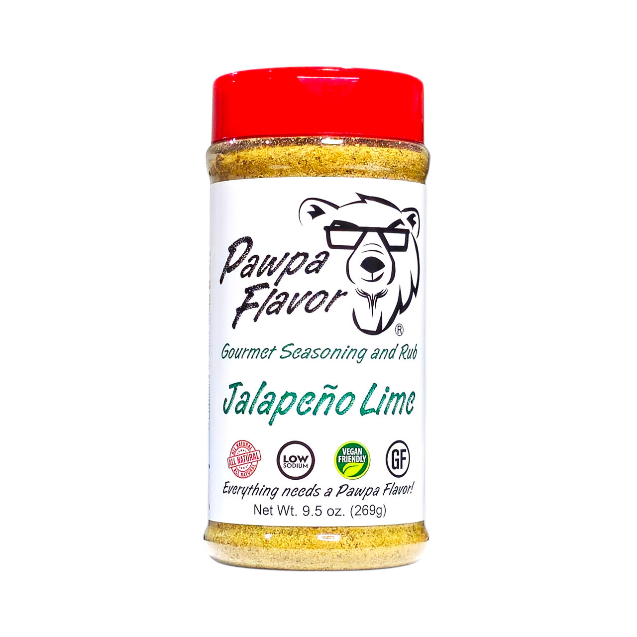 Pawpa Flavor Jalapeño Lime seasoning in signature packaging, a bold blend of green jalapeño heat and bright citrus lime.