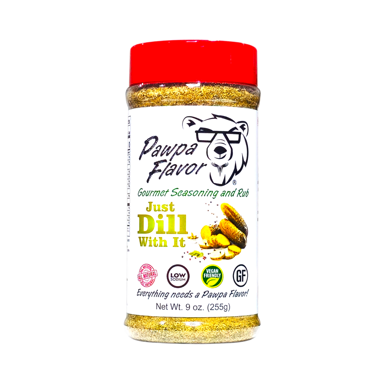 Pawpa Flavor ‘Just Dill With It’ seasoning blend in signature packaging, a bold dill-forward all-purpose spice for chicken, seafood, and veggies.