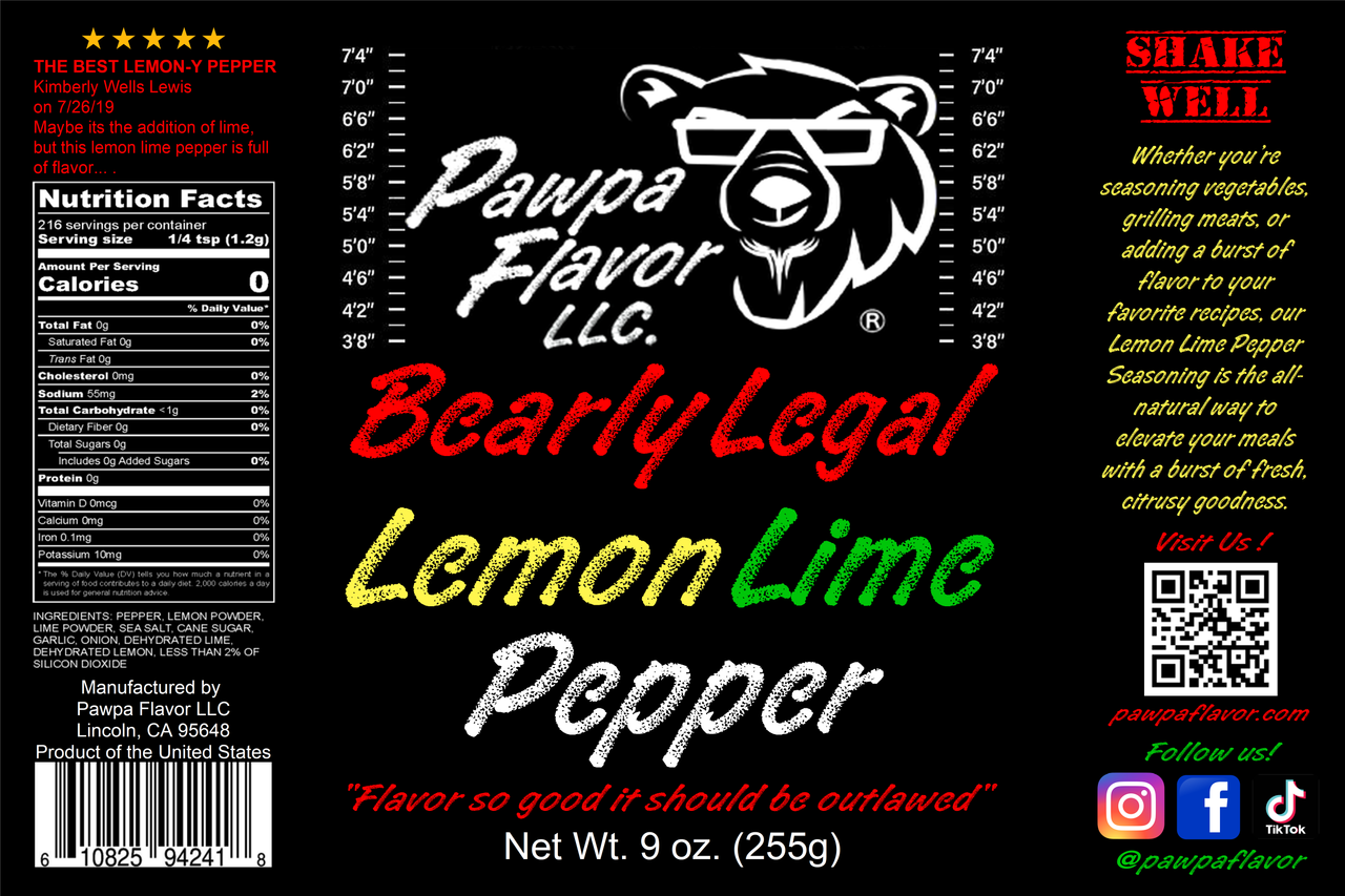 Bearly Legal Lemon Lime Pepper