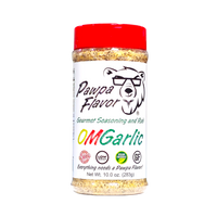 Thumbnail for Bottle of Pawpa Flavor OMGarlic seasoning in signature packaging, a bold garlic-forward all-purpose spice blend
