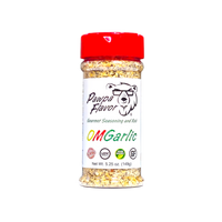 Thumbnail for Bottle of Pawpa Flavor OMGarlic seasoning in signature packaging, a bold garlic-forward all-purpose spice blend