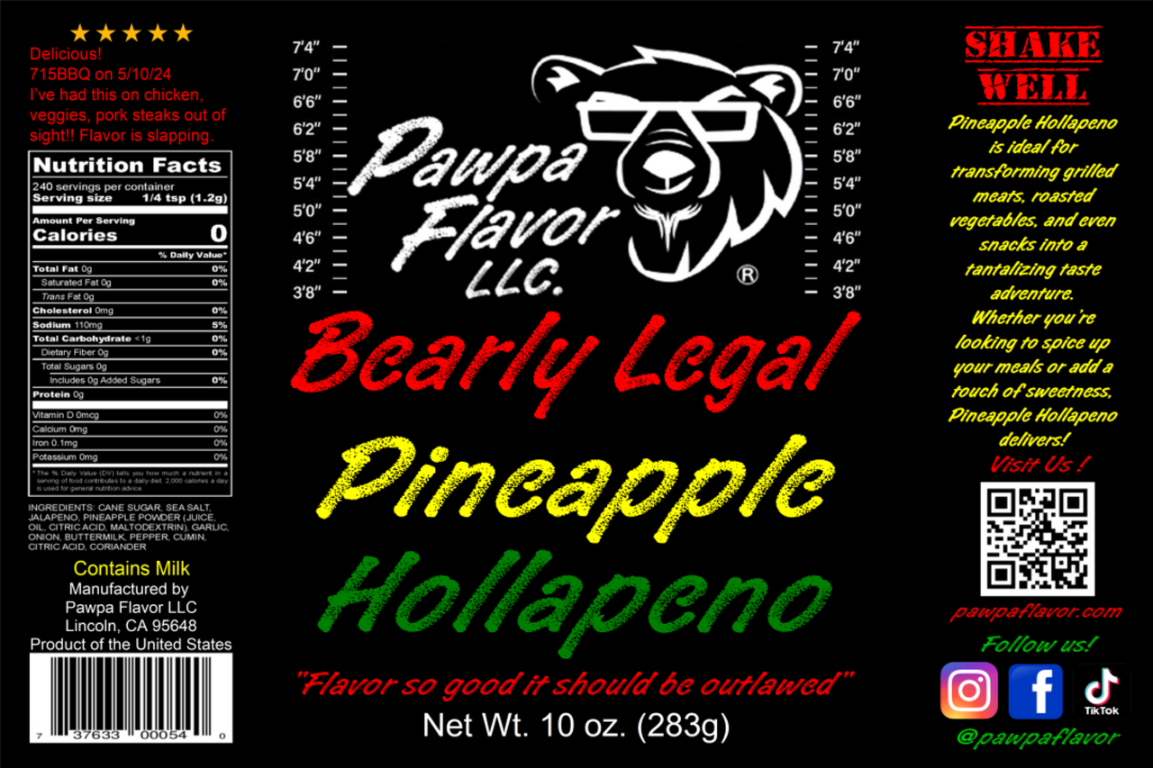 Bearly Legal Pineapple Hollapeno