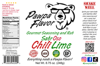 Thumbnail for Pawpa Flavor SabrOso Chili Lime seasoning and rub label with bear graphic and text.