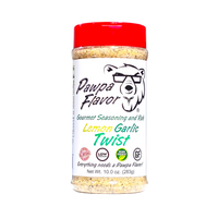 Thumbnail for Bottle of Pawpa Flavor Lemon Garlic Twist seasoning in signature packaging, a bright blend of zesty lemon, lime and savory garlic.