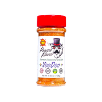 Thumbnail for Pawpa Flavor VooDoo spice jar with red lid and white label featuring a cartoon bear and brand name on a white background