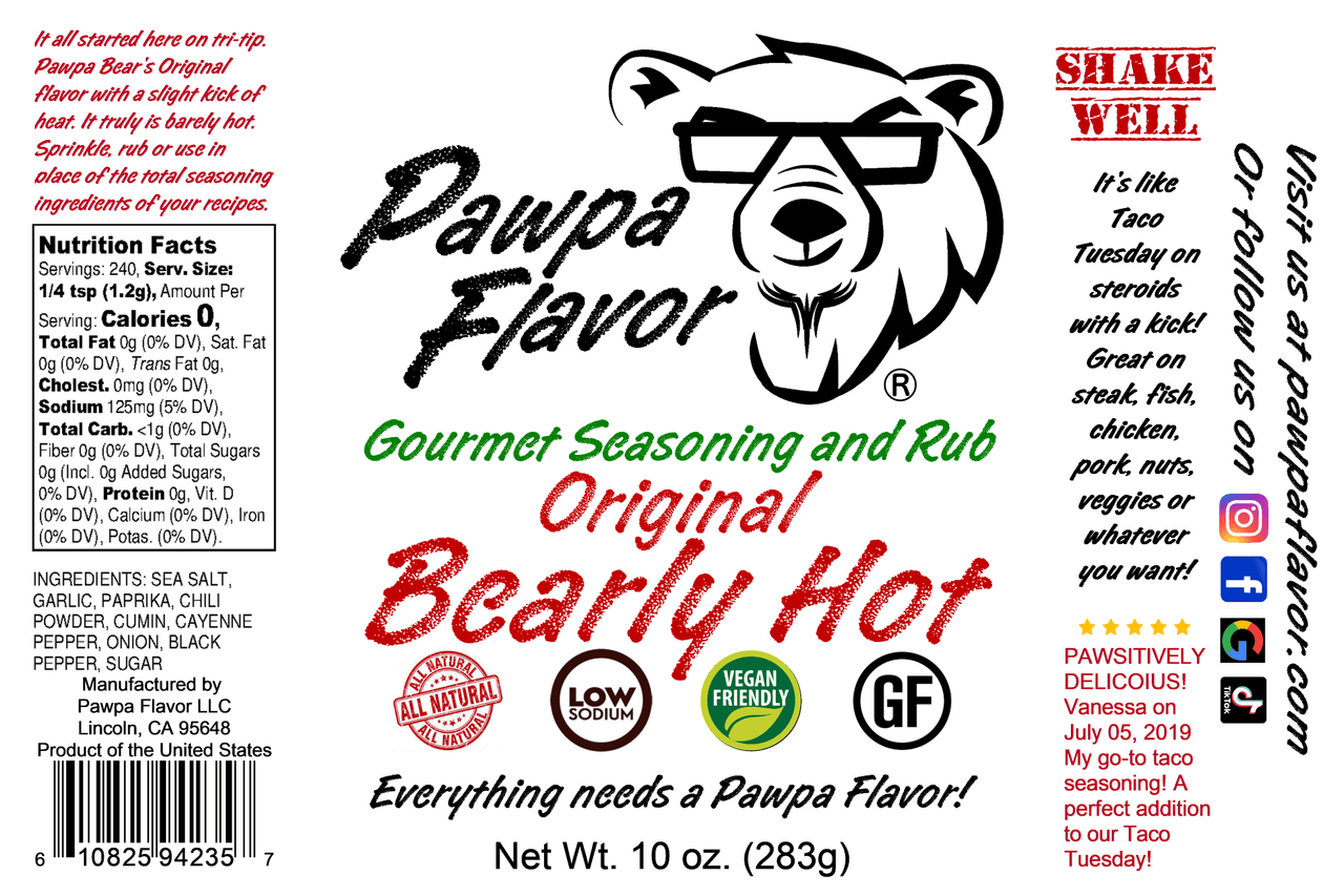 Pawpa Flavor LLC Seasonings and Rubs Pawpa Flavor Bearly Hot