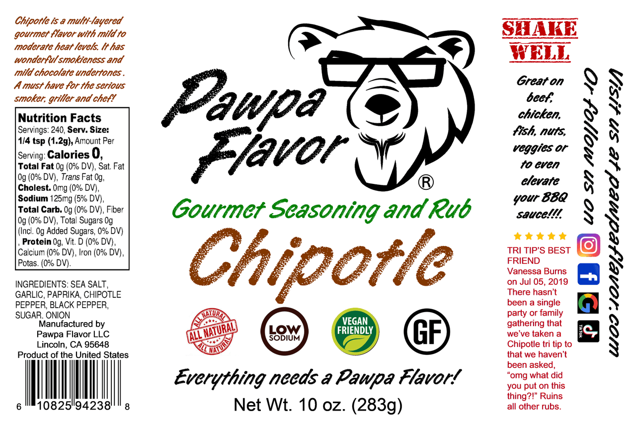 Pawpa Flavor LLC Seasonings and Rubs Pawpa Flavor Chipotle